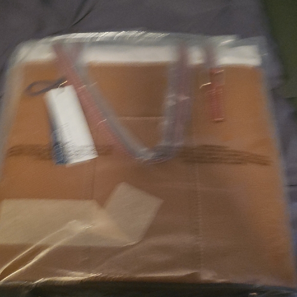 Dooney & Bourke Caramel Leather Tote - Picture 4 of 5